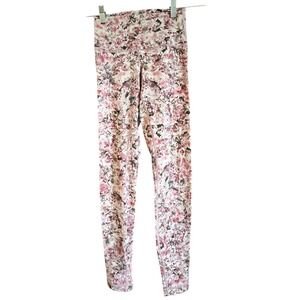 Lululemon Align High Rise Yoga Pants Floral Pink Purple‎ Athleisure Leggings